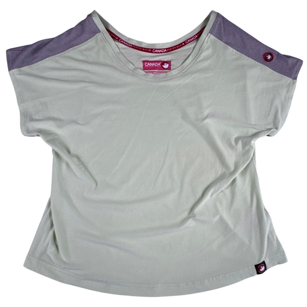 Canada Weathergear Authentic Heritage Sportswear Women's Med‎ Shirt Light Green